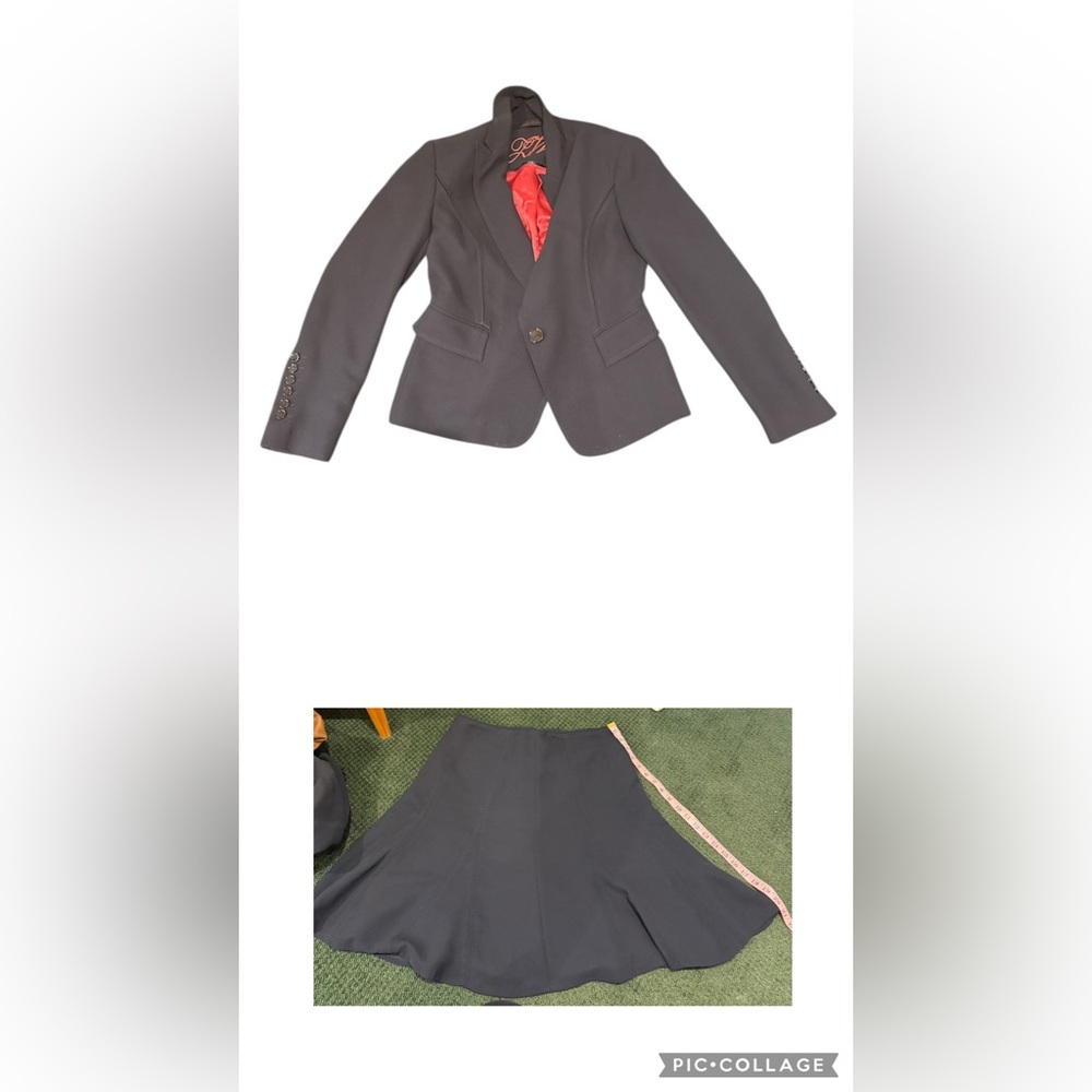 Zara Women Black two piece short skirt and blazer set size 10 host pick